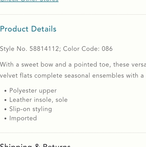 Anthropologie Livia Velvet Bow Flats- terra cotta - Picture 5 of 11